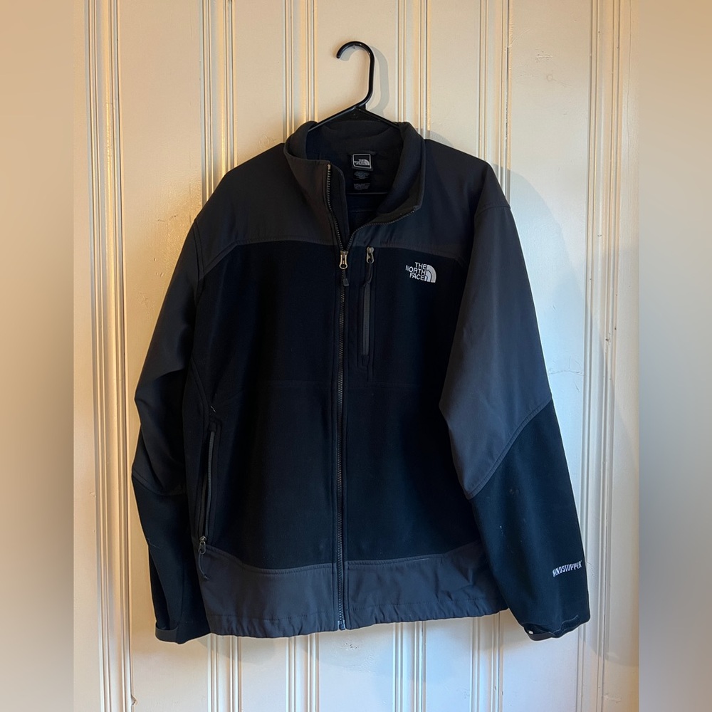 Men’s North Face Fleece Windstopper Jacket Large Black